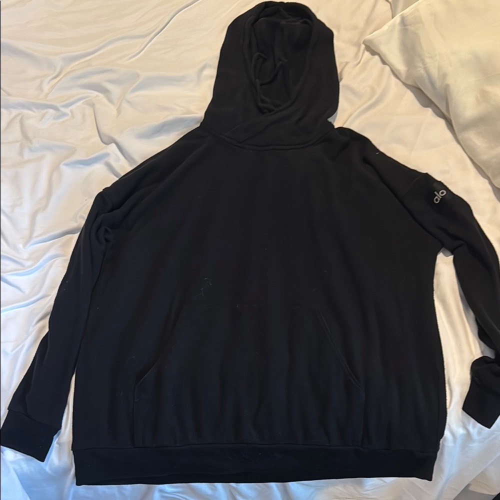 Womens Alo Black Hoodie